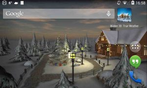 دانلود برنامه لایو والپیپر Winter 3D True Weather برای اندروید