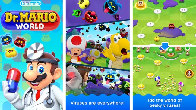 دانلود بازی دنیای دکتر ماریو Dr. Mario World برای اندروید